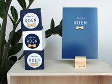 Kaartjes met houten figuurtje