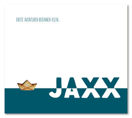 Geboortekaartje Jaxx