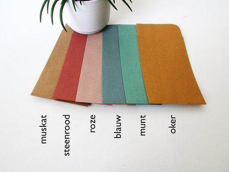 gekleurde papieren zakjes