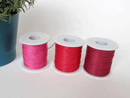 Waxkoord rood fuchsia