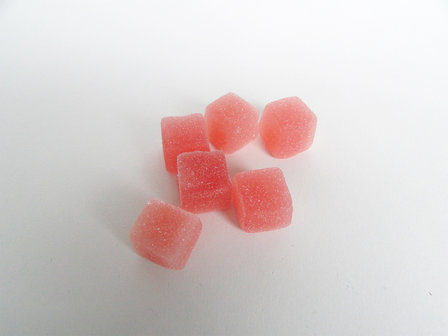 Vierkant gommen roze