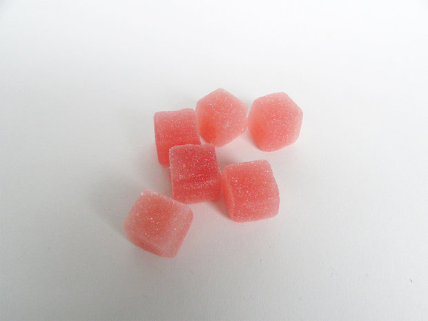 Vierkant gommen roze