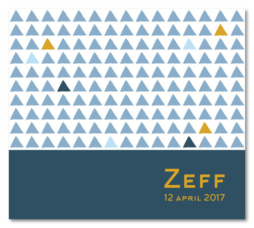Geboortekaartje Zeff - Voorkant