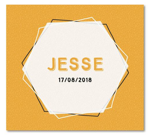 Geboortekaartje Jesse - Voorkant