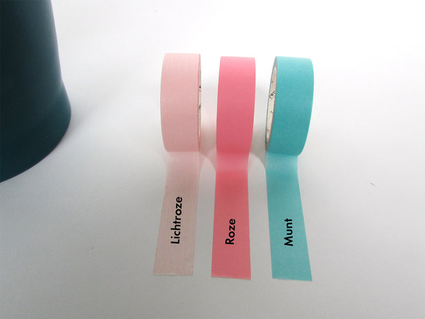 Washi tape pastel kleuren