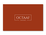 Geboortekaartje Octaaf terracotta