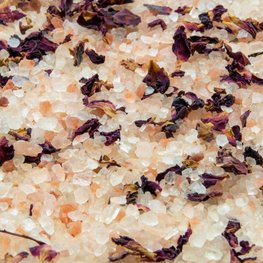 Grof Himalayazout met rozenblaadjes