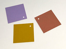 Naamlabel vierkant  4 x 4 cm