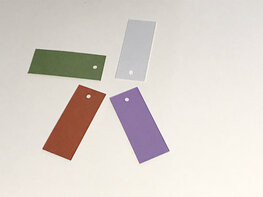 Naamlabel rechthoek  5 x 2 cm