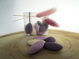 Semi-transparant doosje vierkant (eco)