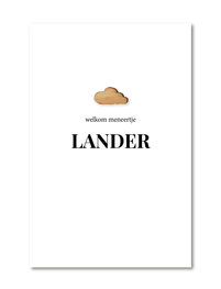 Geboortekaartje Lander