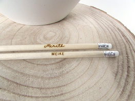 Houten potlood met naam Houten potlood met naam