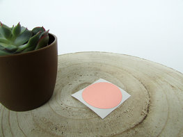 Ronde sticker rose gold