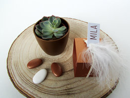 Naamlabel rechthoek met foliedruk